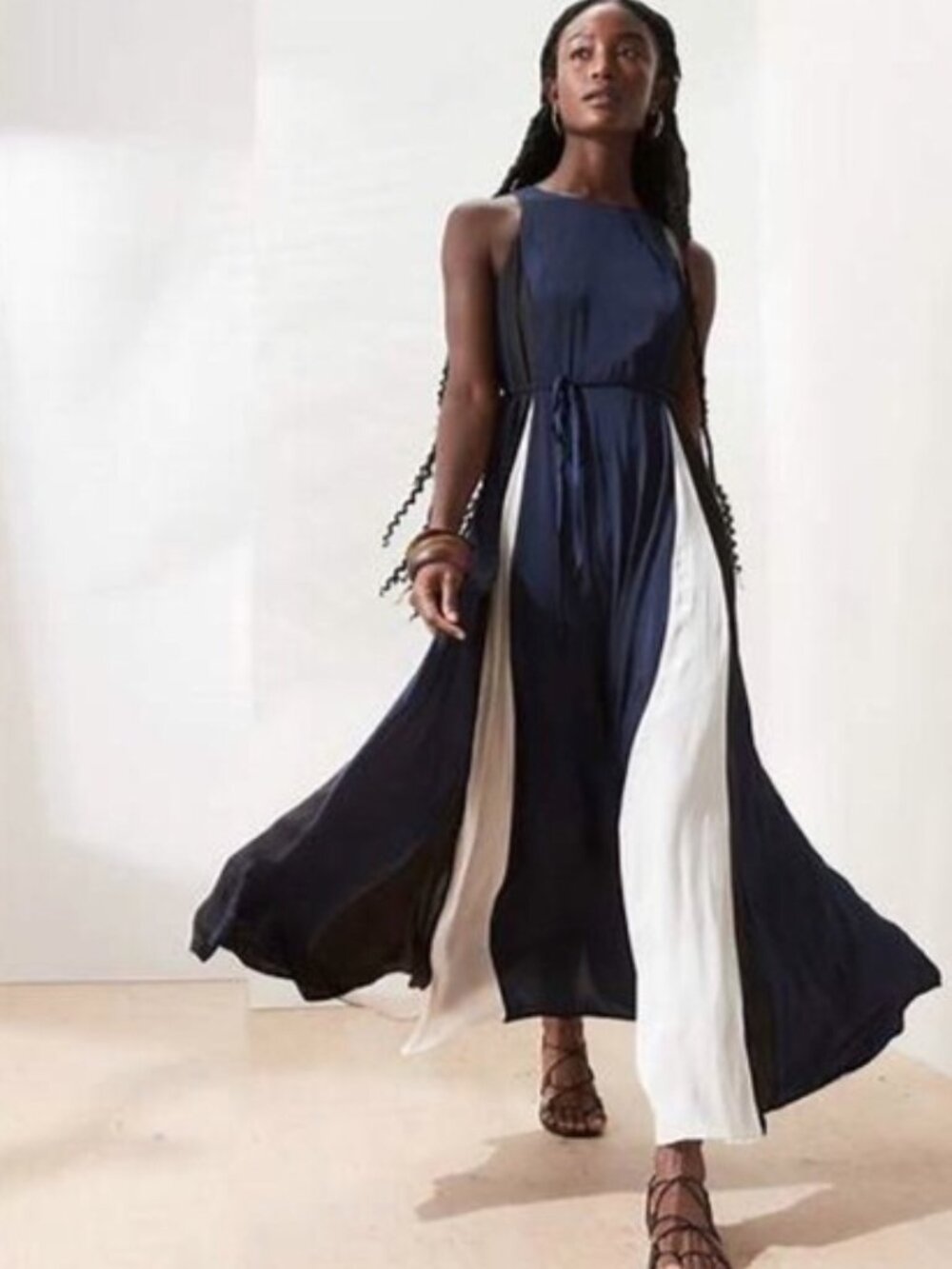 Banana Republic Factory Colorblock Panel Maxi Dress - Picture 1 of 4